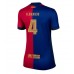 Barcelona Ronald Araujo #4 Hjemmedrakt Dame 2024-25 Kortermet